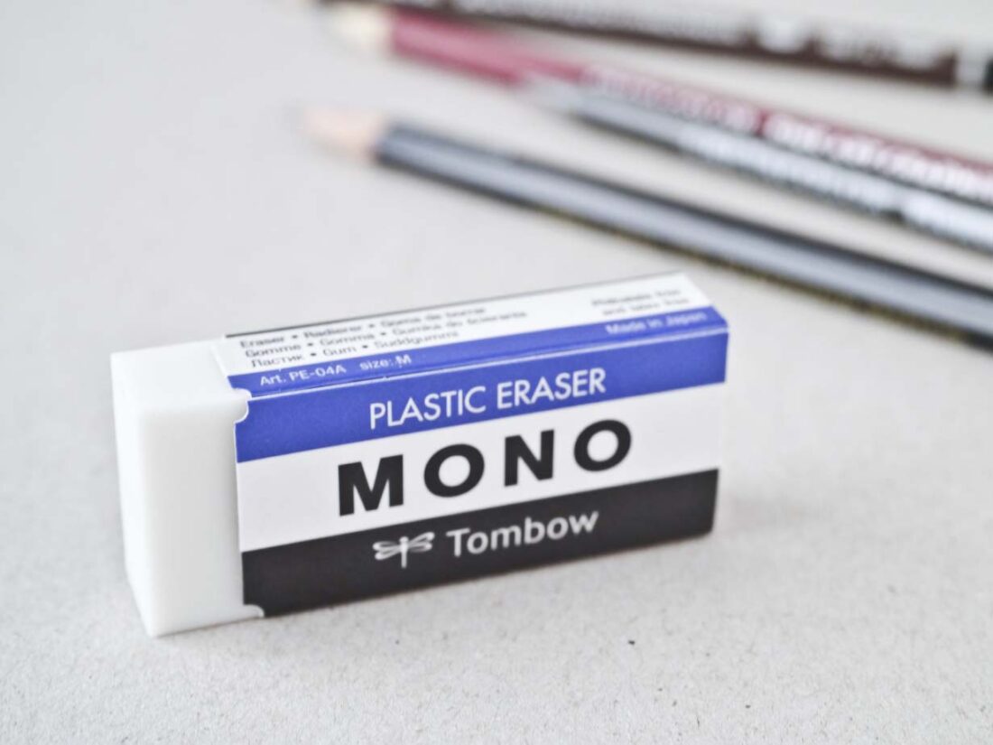 Tombow Mono Plastic Eraser Briscoe Materialer til Tegning