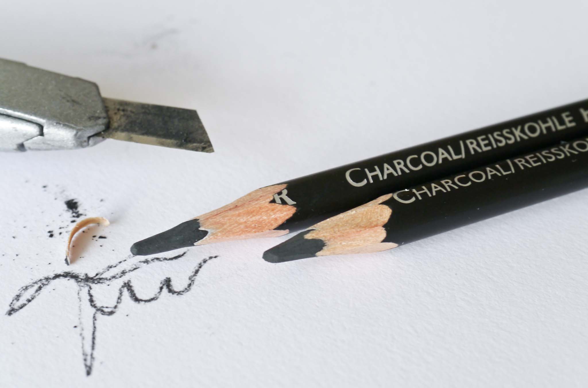 Cretacolor Charcoal pencils spidsning