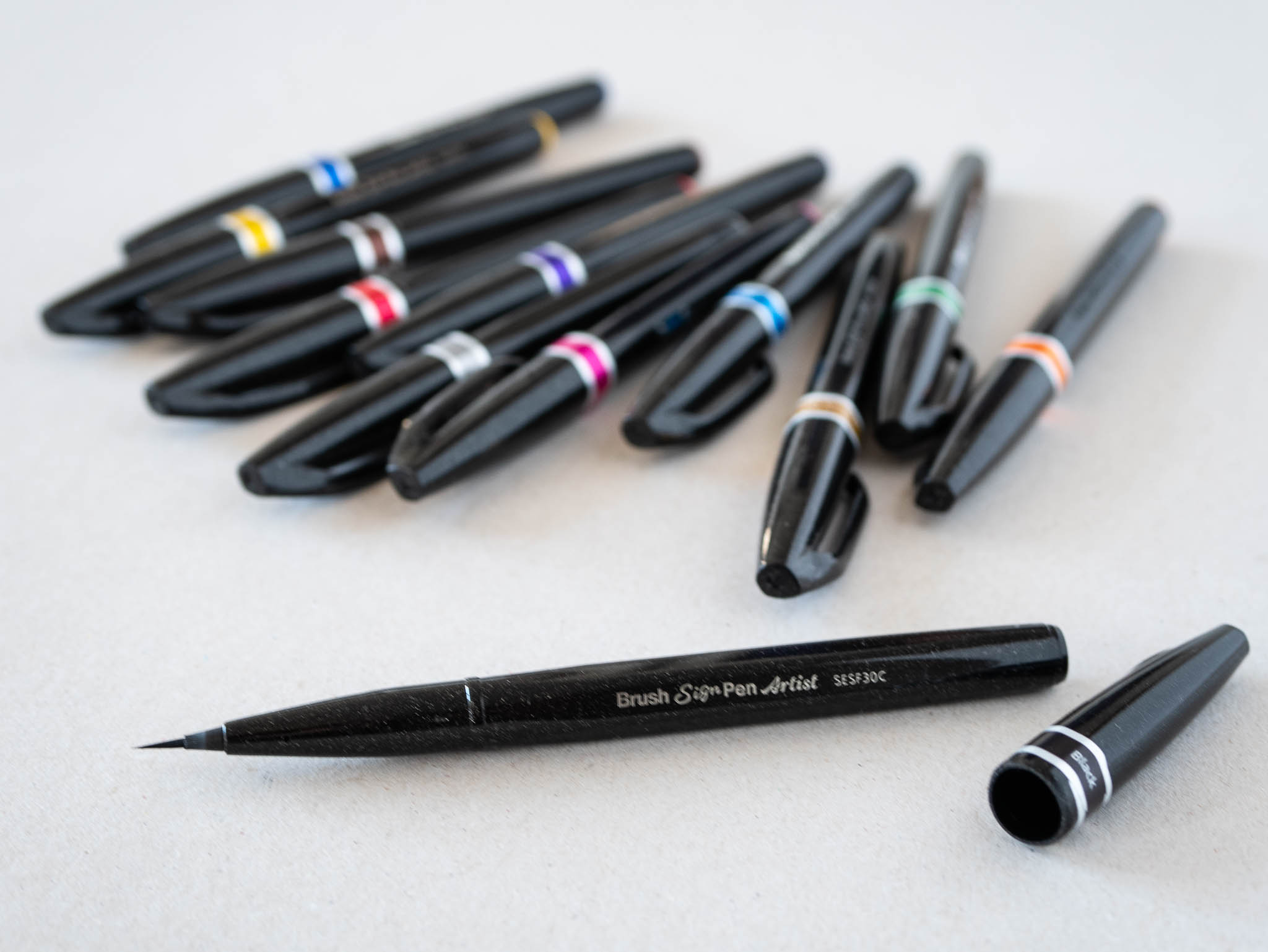 Pentel Brush Sign Pen alle farver